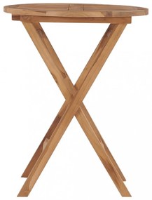 összecsukható tömör tíkfa kerti asztal 60 cm