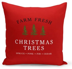 Christmas Noel karácsonyi piros díszpárnahuzat, 43 x 43 cm - Kate Louise