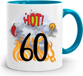 Kék Bögre Születésnapi Ajándék 60 60-es 60-as évek fotónyomtatással