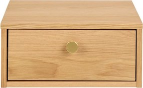 Világos natúr színű éjjeliszekrény tölgyfa dekorral Monfort – Actona