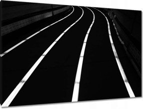 Vászonkép 120x80 Csíkos út Éjszaka