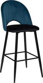 Bárszék bársony Hoker konyhaszigethez, Gránáték (sötétkék) 110 cm velvet