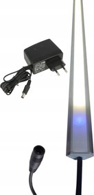 Led szalag szekrény alá, sarokba szerelhető, 50cm Led fényerőszabályzó, hideg fehér