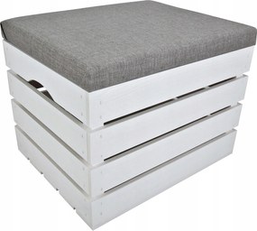 Fenyő Láda Kárpitozott Láda Tároló Puff