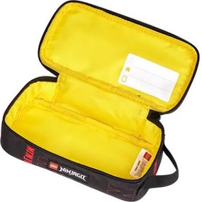 Tolltartó, szögletes, cipzáras, LEGO Ninjago Dragon Energy, fekete-mintás (L100522502)