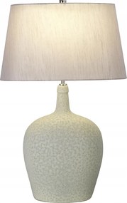 Asztali lĂĄmpa Elstead Lambeth E27 krĂ©m ezĂŒst 60W kerĂĄmia