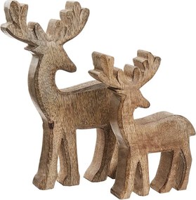 FOREST mangófa dekoráció, rénszarvas 15cm