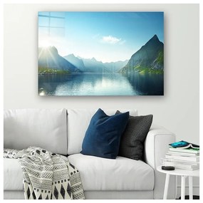 Üveg kép 100x70 cm Fjord – Wallity