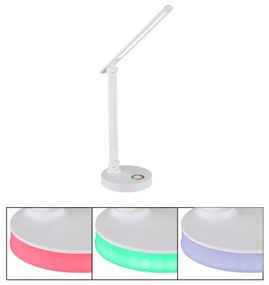Globo 58445W - GERALDO LED RGBW asztali lámpa, dimmelhető, 5W+2W