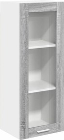 vidaXL Függő szekrény tárolóval Szürke Sonoma 40 x 31 x 100 cm Faanyag