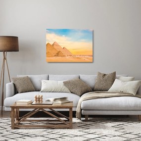 Az egyiptomi piramisok képe (üvegen) (70x50 cm)