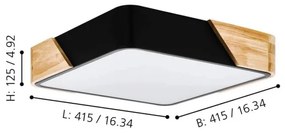 Eglo 99389 - Mennyezeti lámpa GRIMALDINO 2xE27/28W/230V
