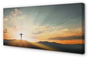 Canvas képek Kereszt nap top 125x50 cm
