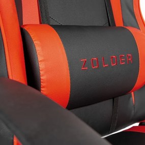 Gaming szék VARR Zolder fekete/piros