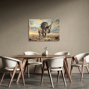 Üveg kép - Triceratops (70x50 cm)