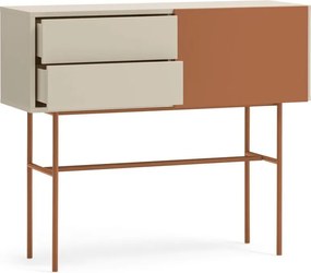 Téglavörös-bézs konzolasztal 35x110 cm Nube – Teulat