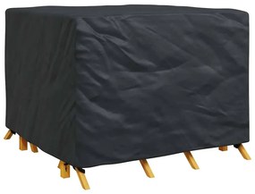 Kültéri bútor takaró Fekete 135 x 135 x 90 cm 210D szövet
