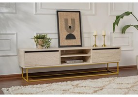 TV szekrény Escape 180 - Arany, Travertine