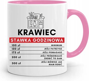 Rózsaszín Szabó Bögre Óradíj Nyomtatott Fényképpel