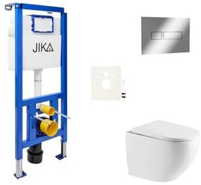Falra szerelhető WC készlet világos falakhoz / fal előtti SAT SIKOJSREX67CR
