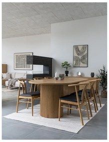 Étkezőasztal nyárfa dekorral 100x210 cm Boavista – House Nordic