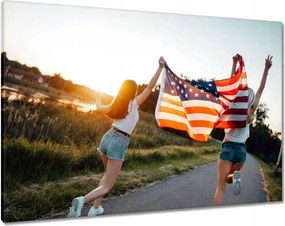 Vászonkép 100x70 Futás a szabadság felé Usa