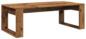 antik fa színű szerelt fa dohányzóasztal 102 x 50 x 35 cm