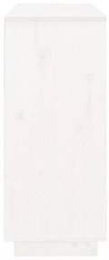 fehér tömör fenyőfa tálalószekrény 104,5x34x80 cm