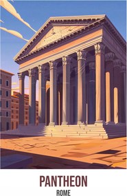 Poszter 39,5x55cm Pantheon, Rome