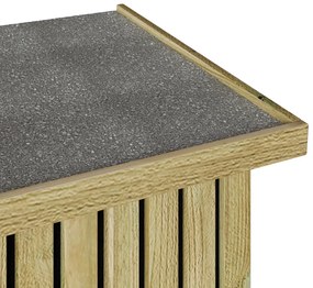 Tároló Láda 119x44x58.5 cm Kezelt Fenyőfa
