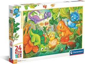 Dinoszaurusz Happy Oasis 24 db-os maxi puzzle Clementoni