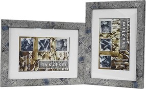 Marmo multikeretes fotógaléria 15x21 cm Dupla szint/függőleges Szürke