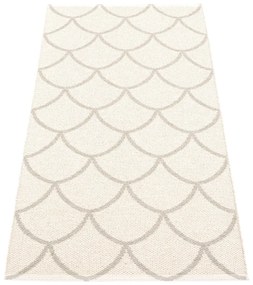 Krémszínű kültéri-beltéri futószőnyeg 70x150 cm Kotte Linen – Pappelina