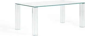 Üveg étkezőasztal 90x160 cm Adularia – Kave Home
