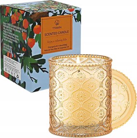 Illatgyertyák Szójagyertyák Természetes Gyertyák Narancs illat Ajándék