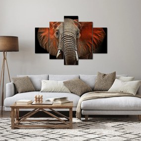 Kép - Elefántok Tsavóval (150x105 cm)