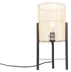 Skandináv asztali lámpa bambusz - Natasja