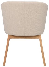 Bézs kárpitozott étkezőfotel szett 2 db-os Windham – Rowico