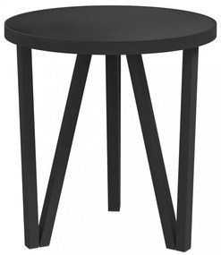 fekete MDF dohányzóasztal Ø35 cm