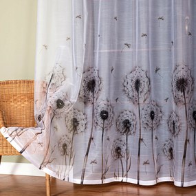 Pitypang kész függöny, nyomtatott méret 300x220cm (szegélyekkel)