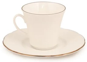 83 darabos étkészlet, fehér/rézszínű/porcelán