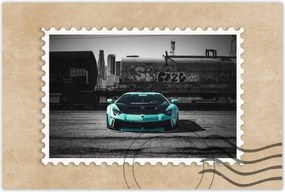 Poszterek 120x80 Türkiz Lamborghini
