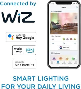 3 darabos szett RGB LED dimmelhető izzó Philips SMART C37 E14/4,9W/230V 2200-6500K