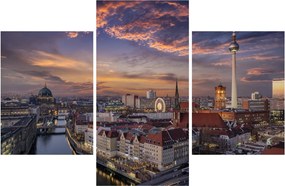 Kép - Naplemente Berlin felett (90x60 cm)