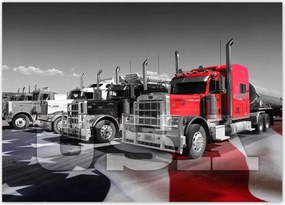 Poszterek 70x50 Amerikai teherautók