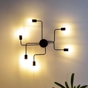 LED Felületre szerelhető csillár TUBE 6xE27/15W/230V