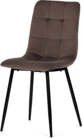 Étkezőszék barna, bársony anyag CT-281 BR4