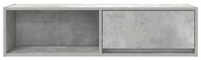 2 db betonszürke szerelt fa TV-szekrény 100x31x25,5cm