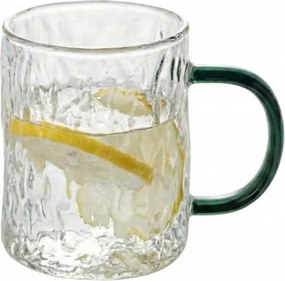 Üveg bögre 315 ml Hőálló Borostyán Kávé Tea olive wood