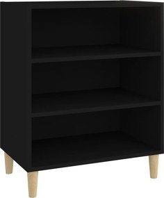 vidaXL fekete forgácslap tálalószekrény 57 x 35 x 70 cm
